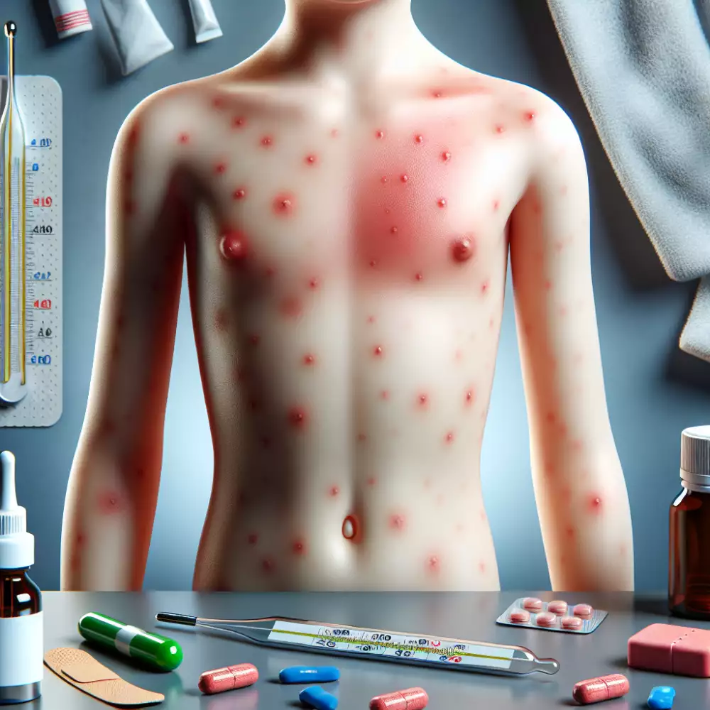 vyrážka na hrudi u dětí