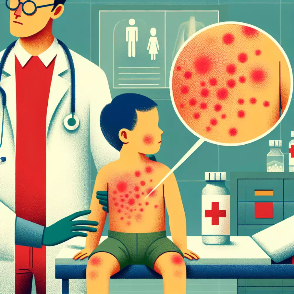 vyrážka na hrudi u dětí