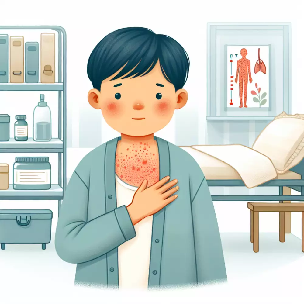 vyrážka na hrudi u dětí