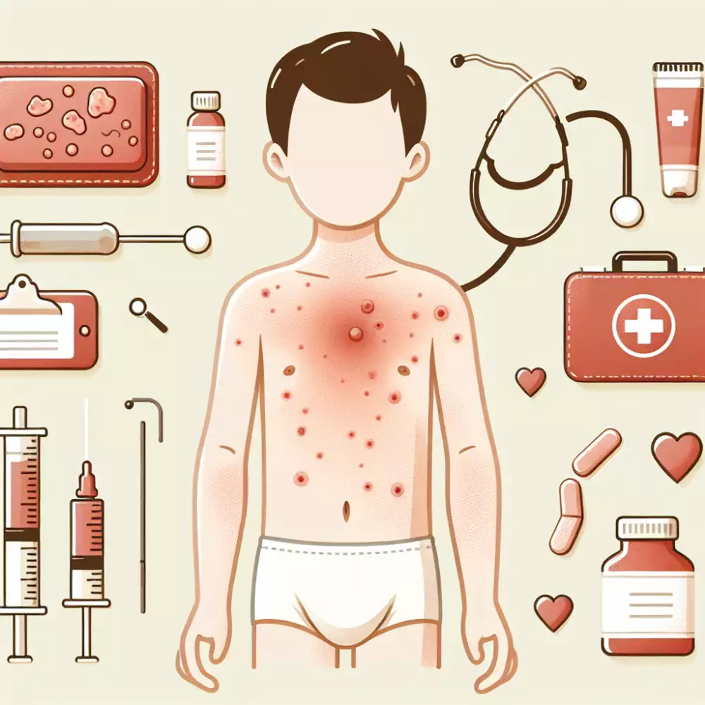 vyrážka na hrudi u dětí